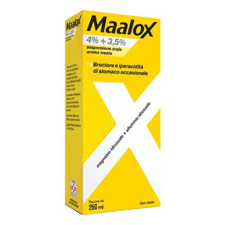 MAALOX*OS SOSP 250ML 4+3,5% ME